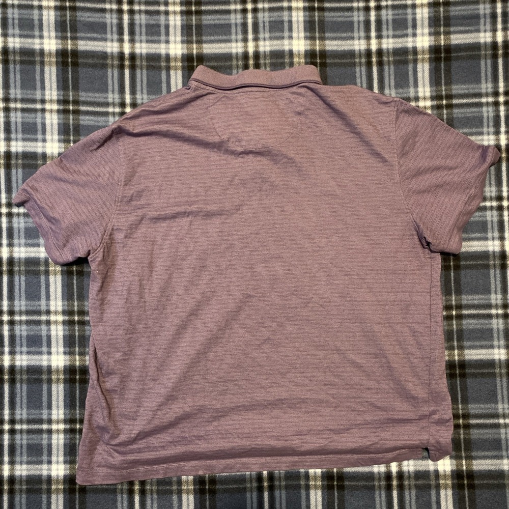 Van Heusen Men's Pullover Polo Shirt Size XXL, Purple, Short Sleeve, Collared‎ - Picture 4 of 4
